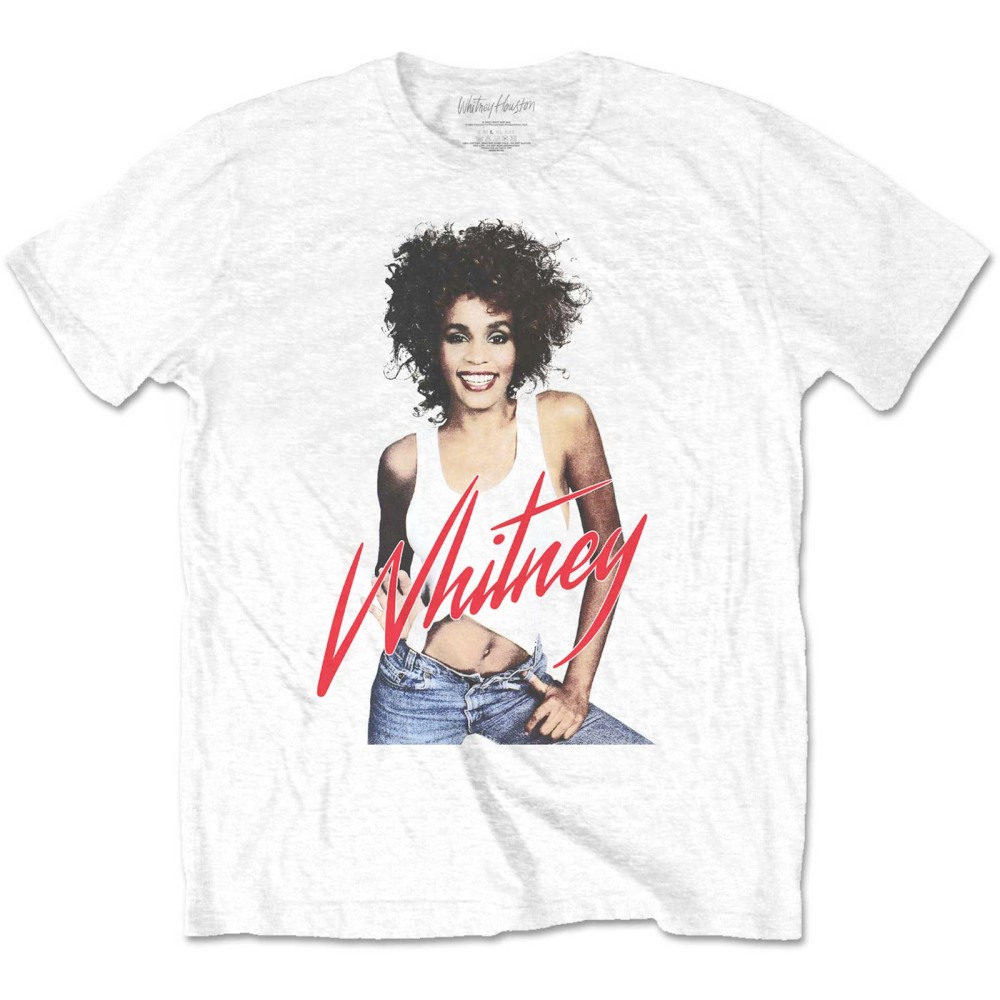 Whitney Houston - Wanna Dance Photo Heren Tshirt - Wit